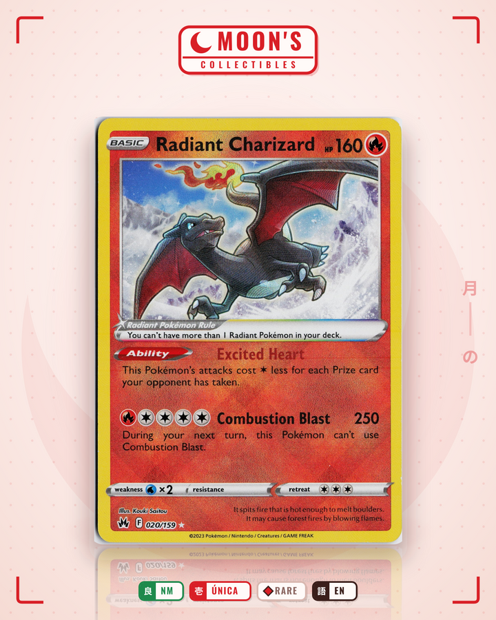 Radiant Charizard · Crown Zenith #020/159 · NM