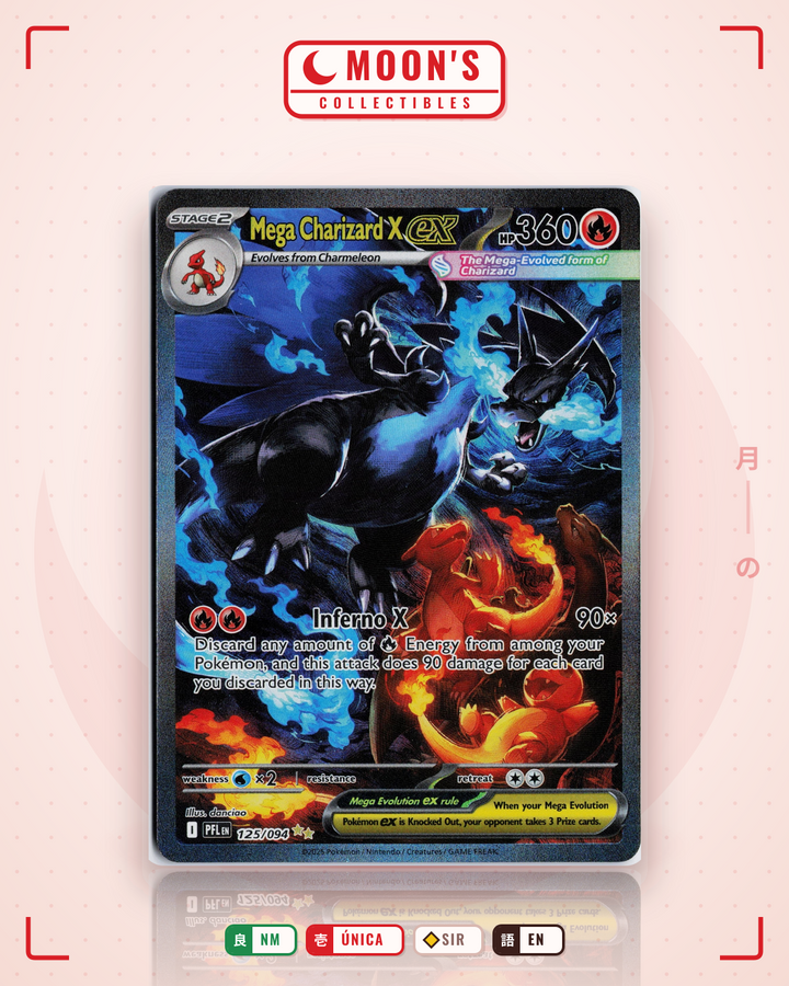 Mega Charizard X ex · Phantasmal Flames #125/094 · NM
