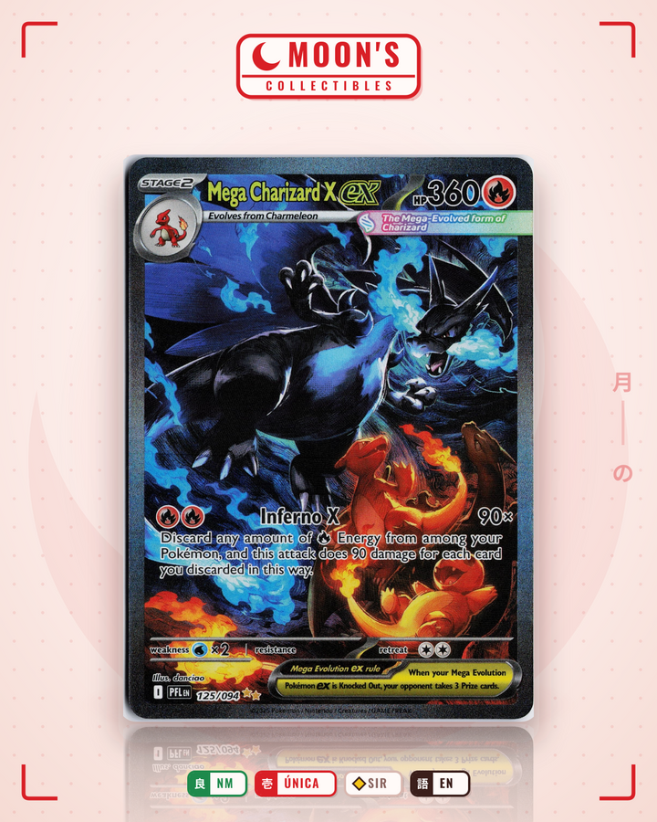 Mega Charizard X ex · Phantasmal Flames #125/094 · NM