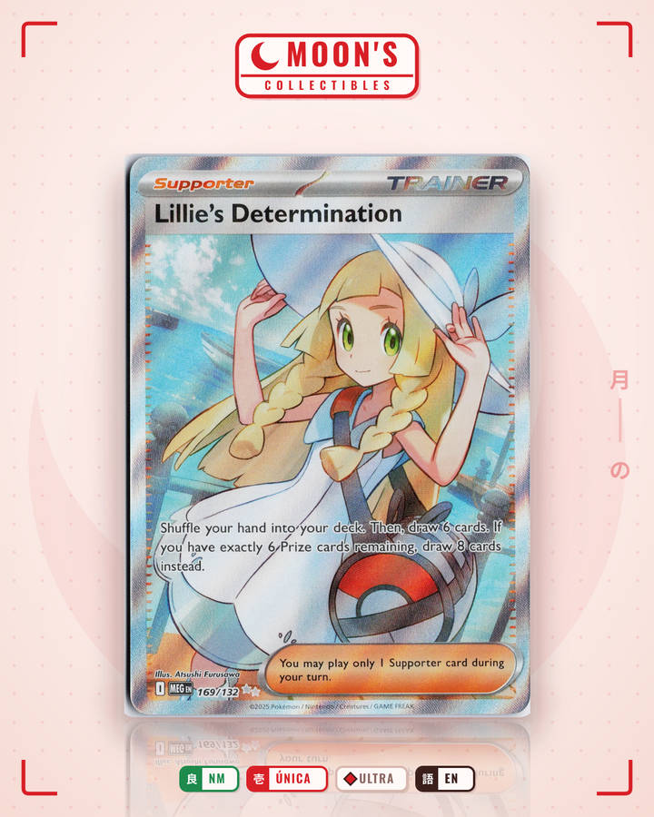 Lillie's Determination · Mega Evolution #169/132 · NM