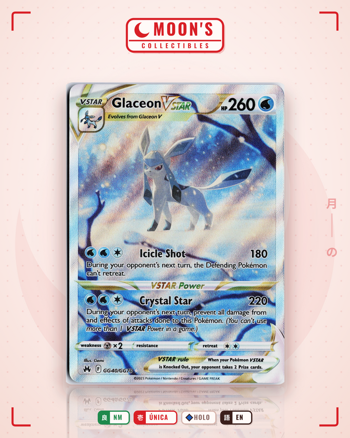 Glaceon VSTAR · Crown Zenith Galarian Gallery #GG40/GG70 · NM