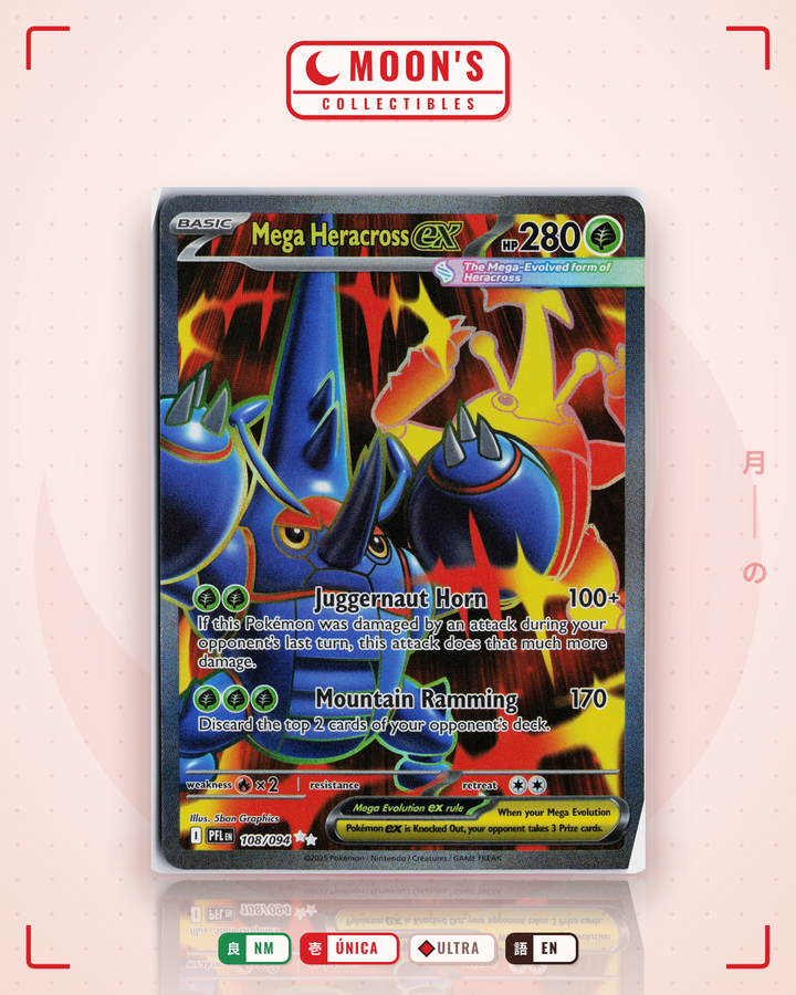 Mega Heracross ex · Phantasmal Flames #108/094 · NM