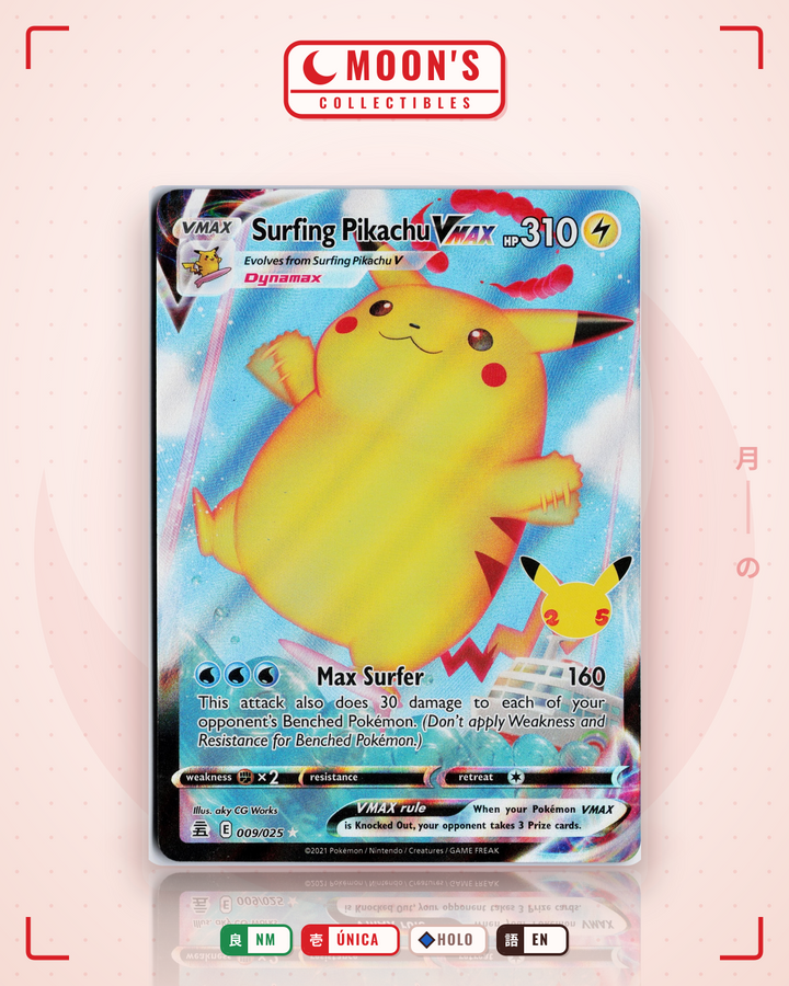 Surfing Pikachu VMAX · Celebrations #9 · NM