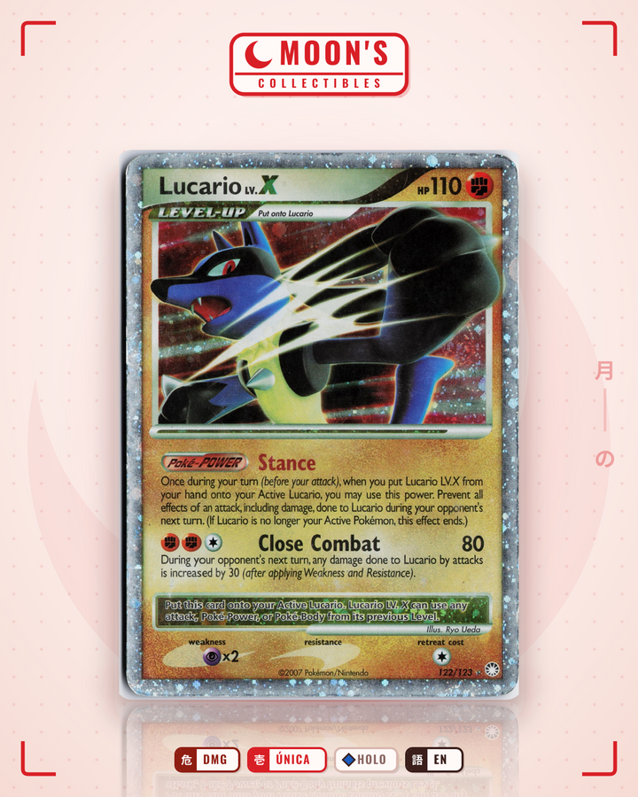 Lucario LV.X · Mysterious Treasures #122/123 · DMG