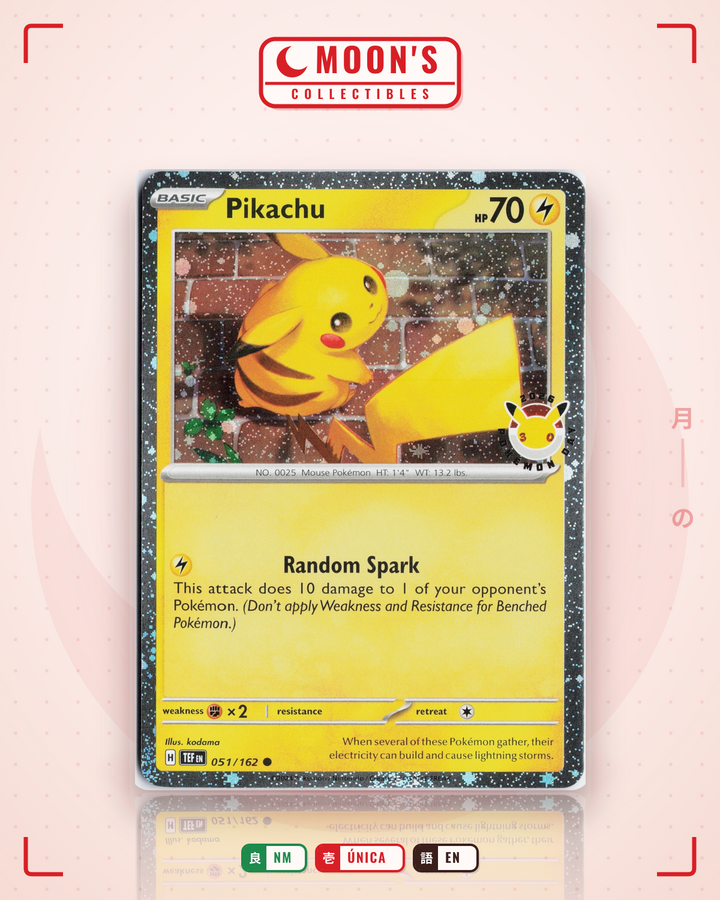 Pikachu · Temporal Forces #051/162 · NM