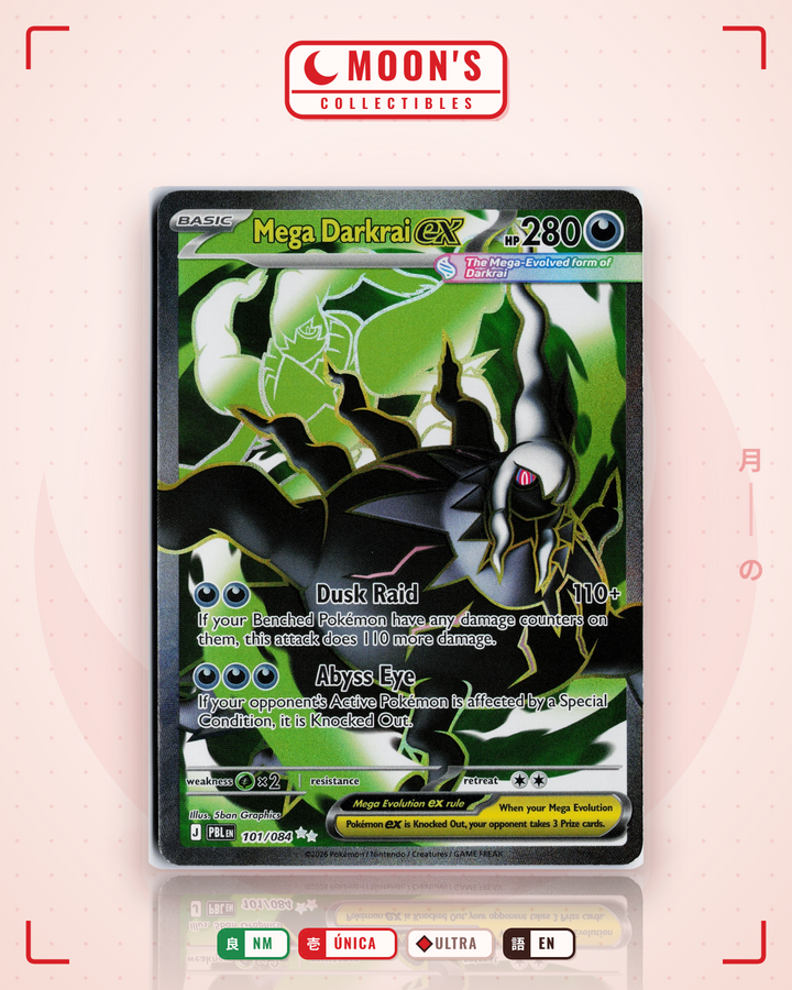Mega Darkrai ex · Pitch Black #101/084 · NM