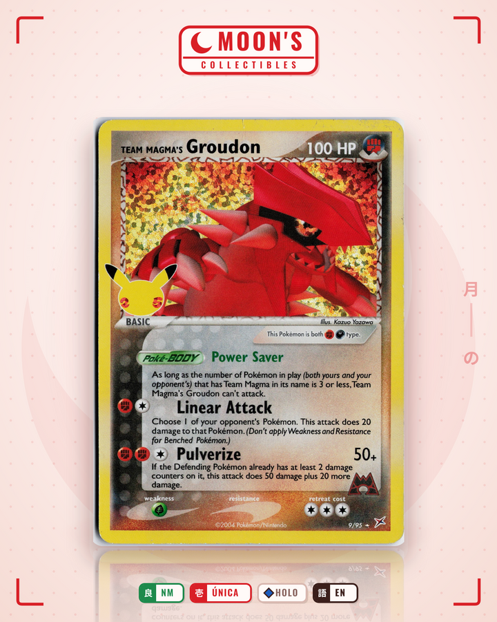 Team Magma's Groudon · Team Magma vs Team Aqua #9/95 · NM
