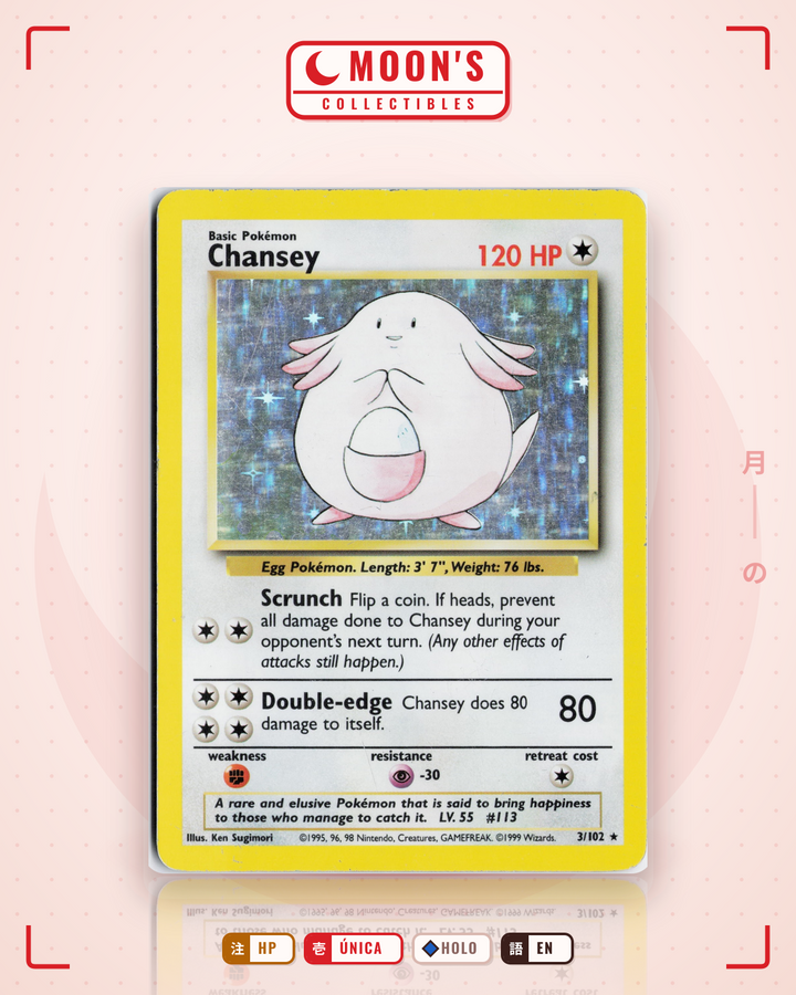 Chansey · Base #3/102 · HP