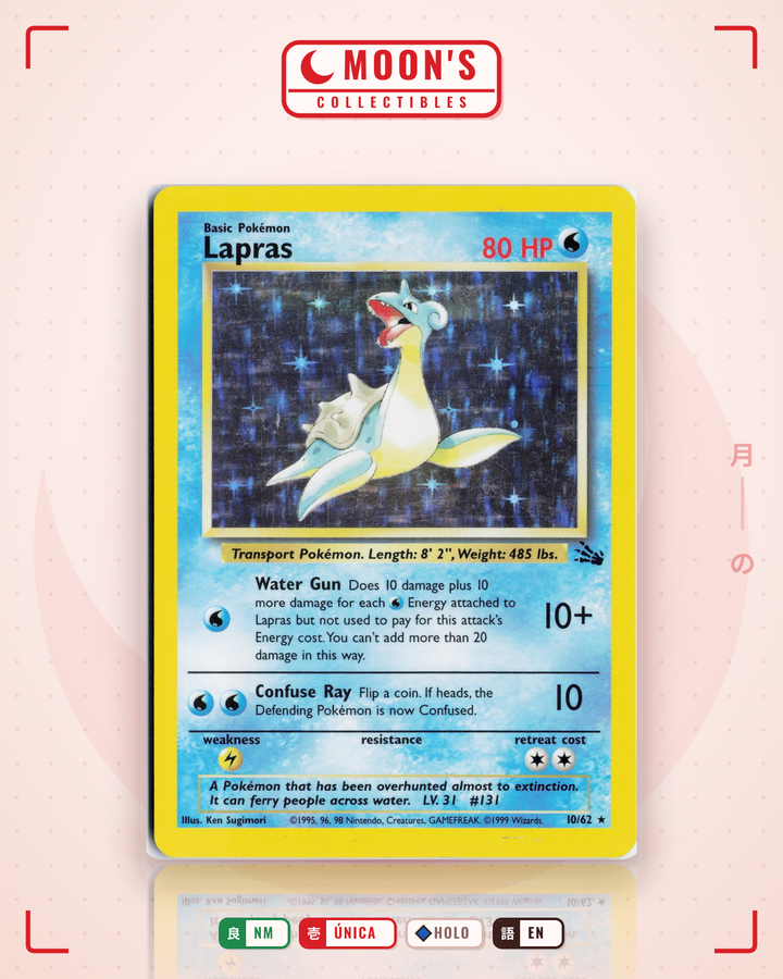 Lapras · Fossil #10/62 · NM