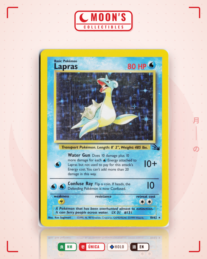 Lapras · Fossil #10/62 · NM