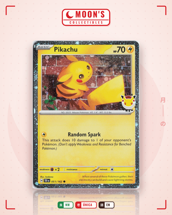 Pikachu · Temporal Forces #051/162 · NM