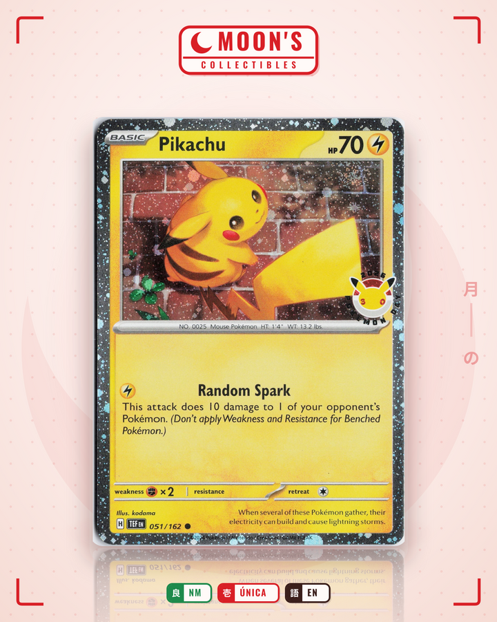 Pikachu · Temporal Forces #051/162 · NM