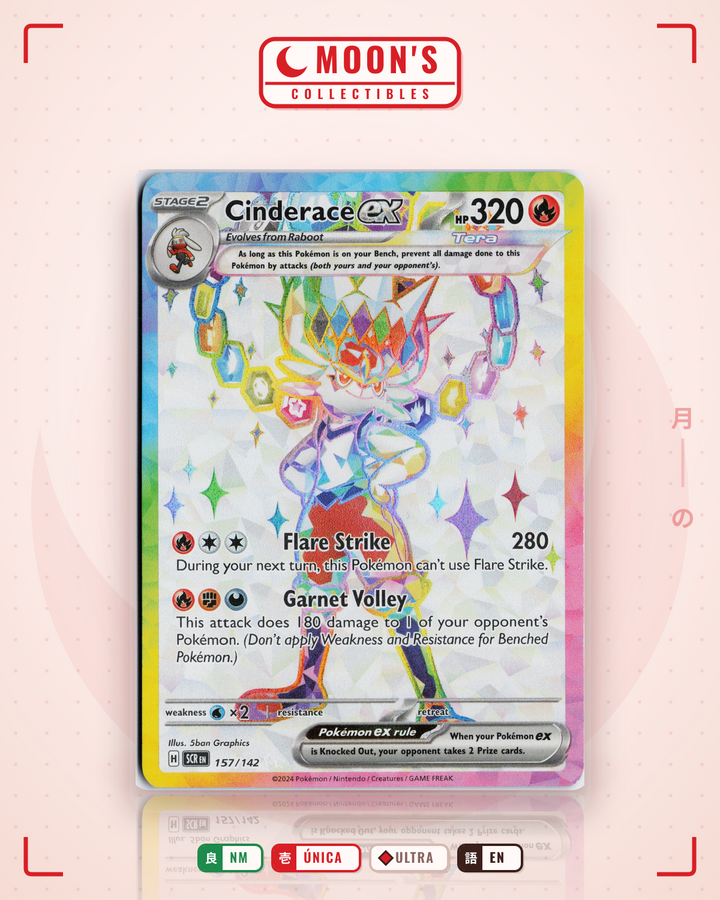 Cinderace ex · Stellar Crown #157/142 · NM
