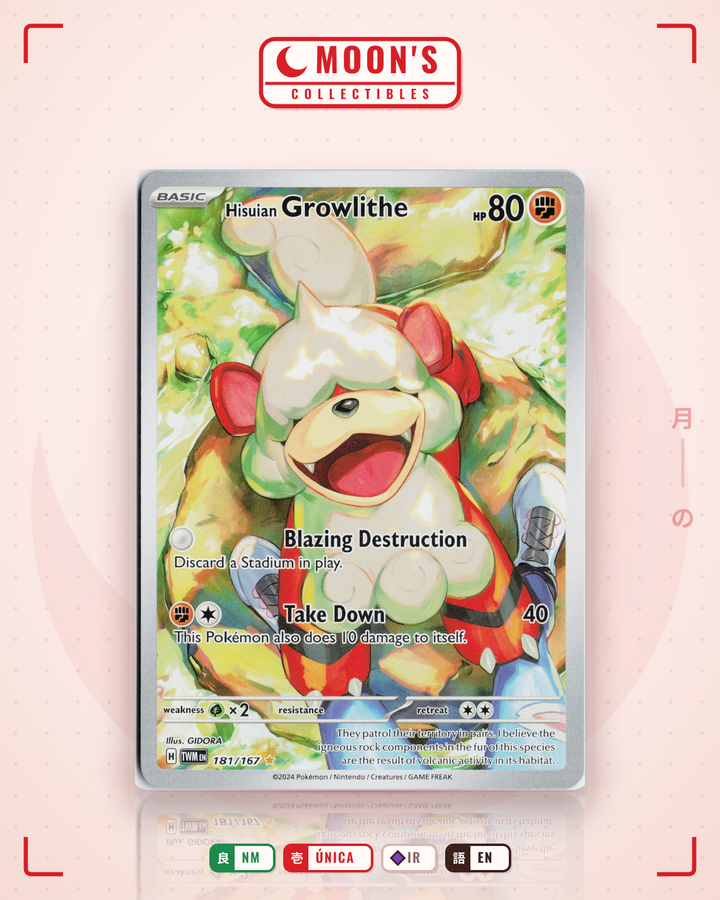 Hisuian Growlithe · Twilight Masquerade #181/167 · NM