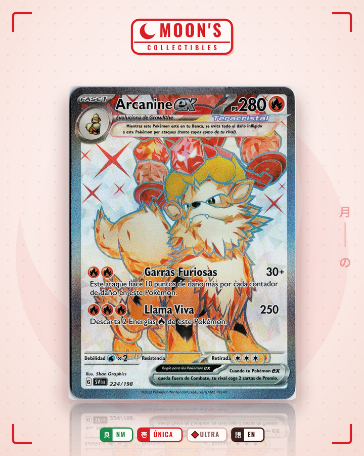 Arcanine ex · Scarlet & Violet #224/198 · NM