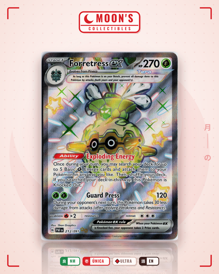 Forretress ex · Paldean Fates #212/091 · NM