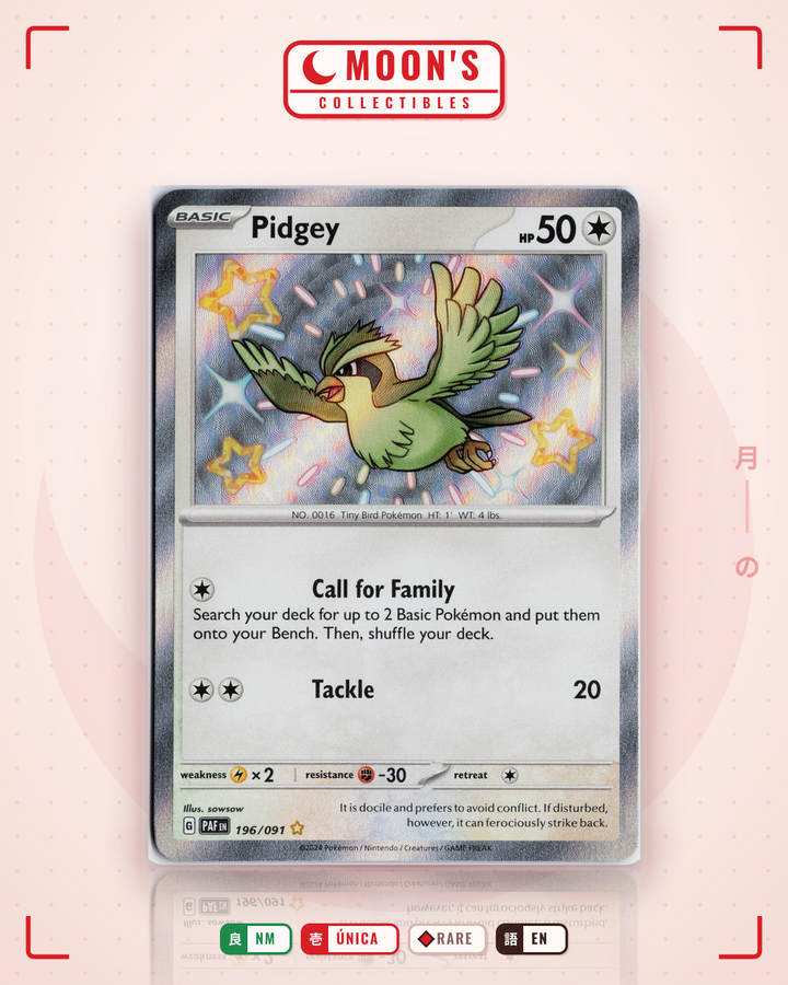 Pidgey · Paldean Fates #196/091 · NM