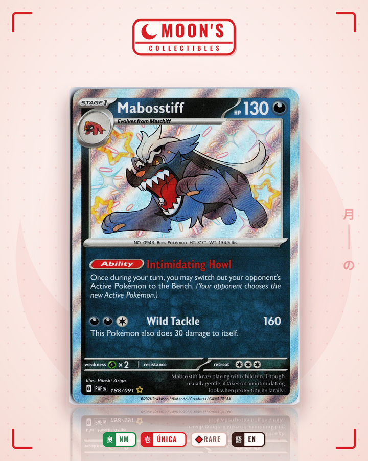 Mabosstiff · Paldean Fates #188/091 · NM
