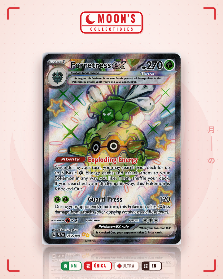 Forretress ex · Paldean Fates #212/091 · NM