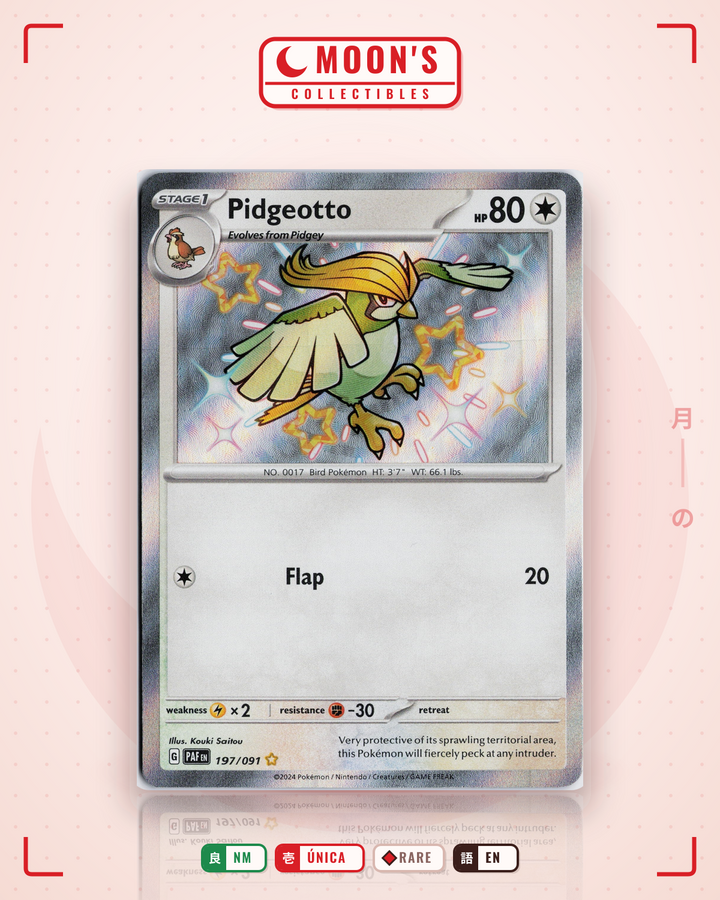 Pidgeotto · Paldean Fates #197/091 · NM