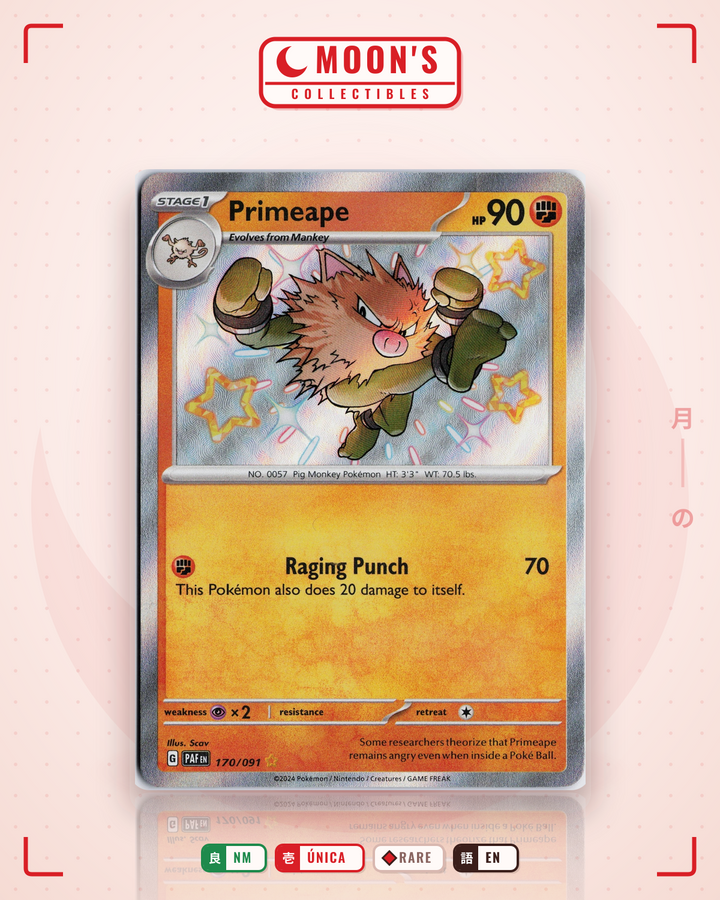 Primeape · Paldean Fates #170/091 · NM