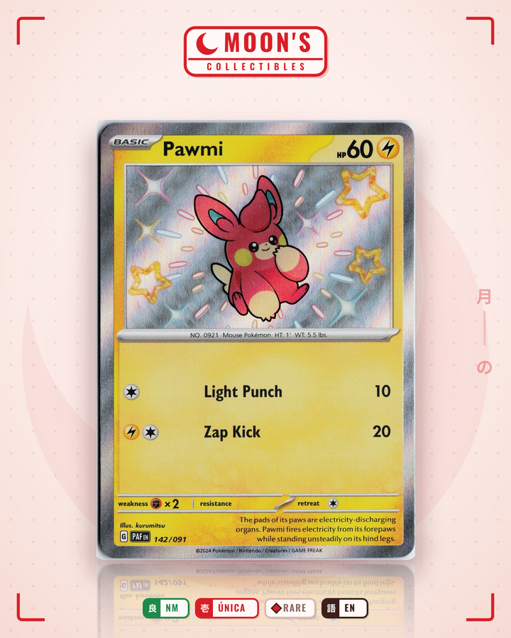 Pawmi · Paldean Fates #142/091 · NM