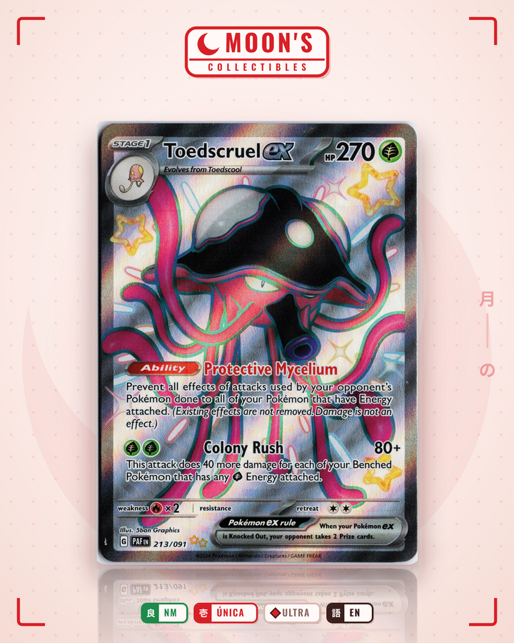 Toedscruel ex · Paldean Fates #213/091 · NM