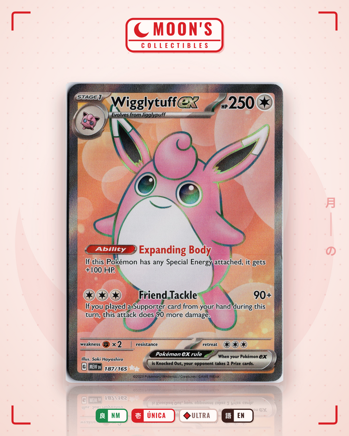 Wigglytuff ex · 151 #187/165 · NM