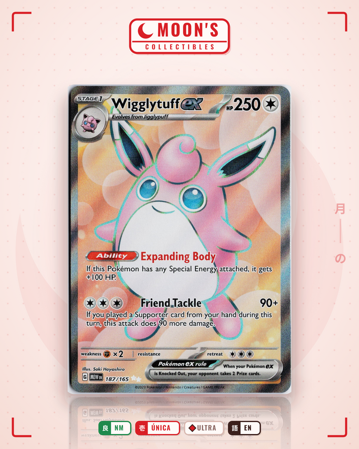 Wigglytuff ex · 151 #187/165 · NM