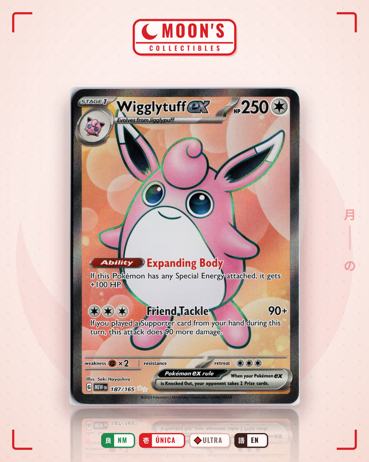 Wigglytuff ex · 151 #187/165 · NM