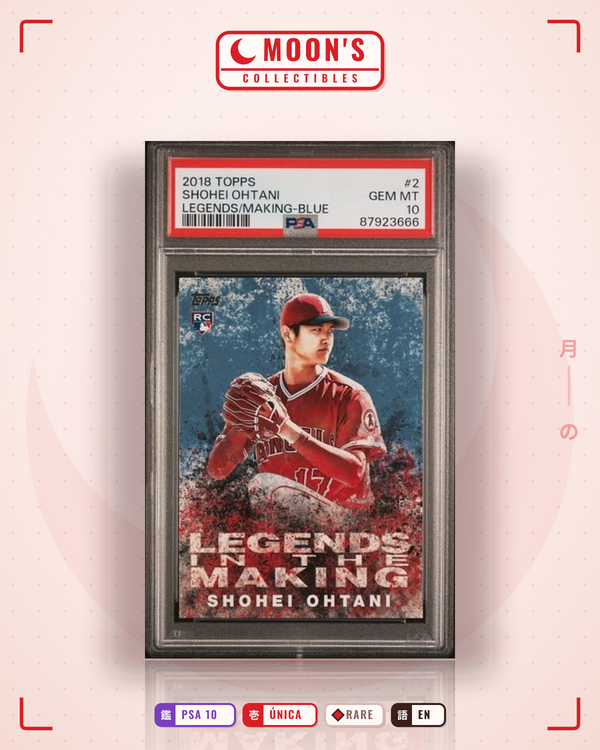 Carta Pokémon Shohei Ohtani Rookie Card · Topps 2018 #2 (PSA 10) — pieza única en Moon's Collectibles México