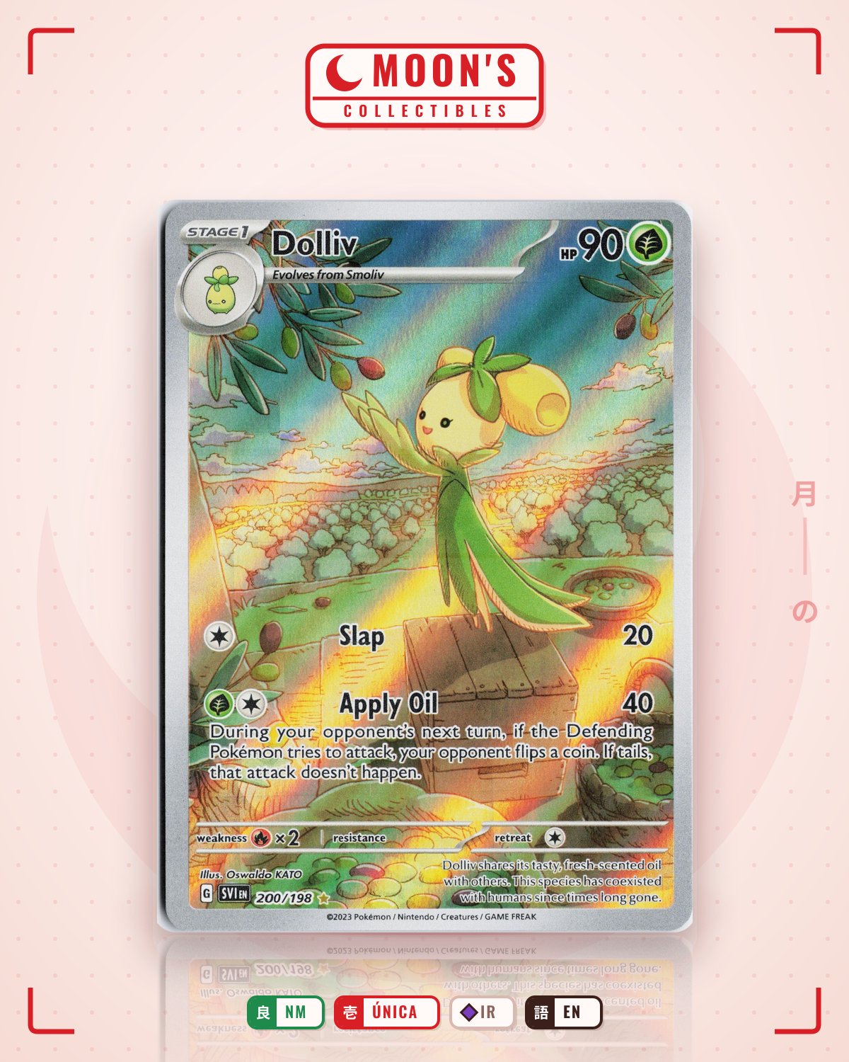 Carta Pokémon Dolliv · Scarlet & Violet #200/198 (NM) — pieza única en Moon's Collectibles México