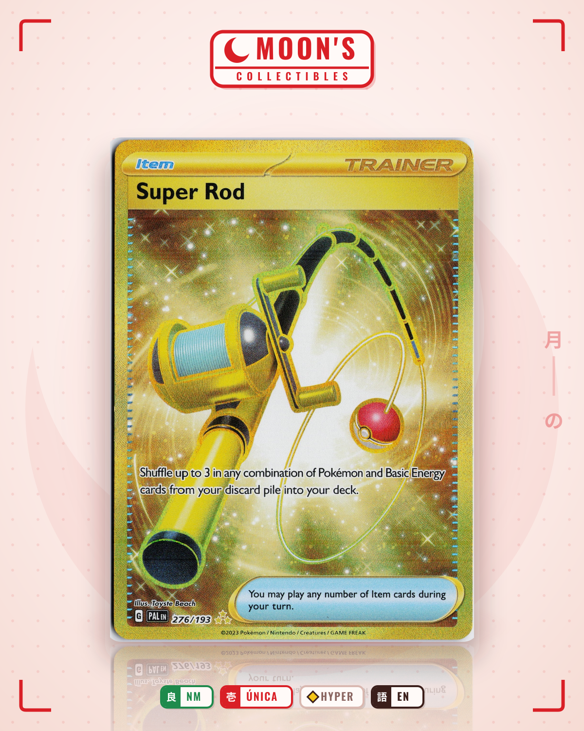 Carta Pokémon Super Rod · Paldea Evolved #276/193 (NM) — pieza única en Moon's Collectibles México