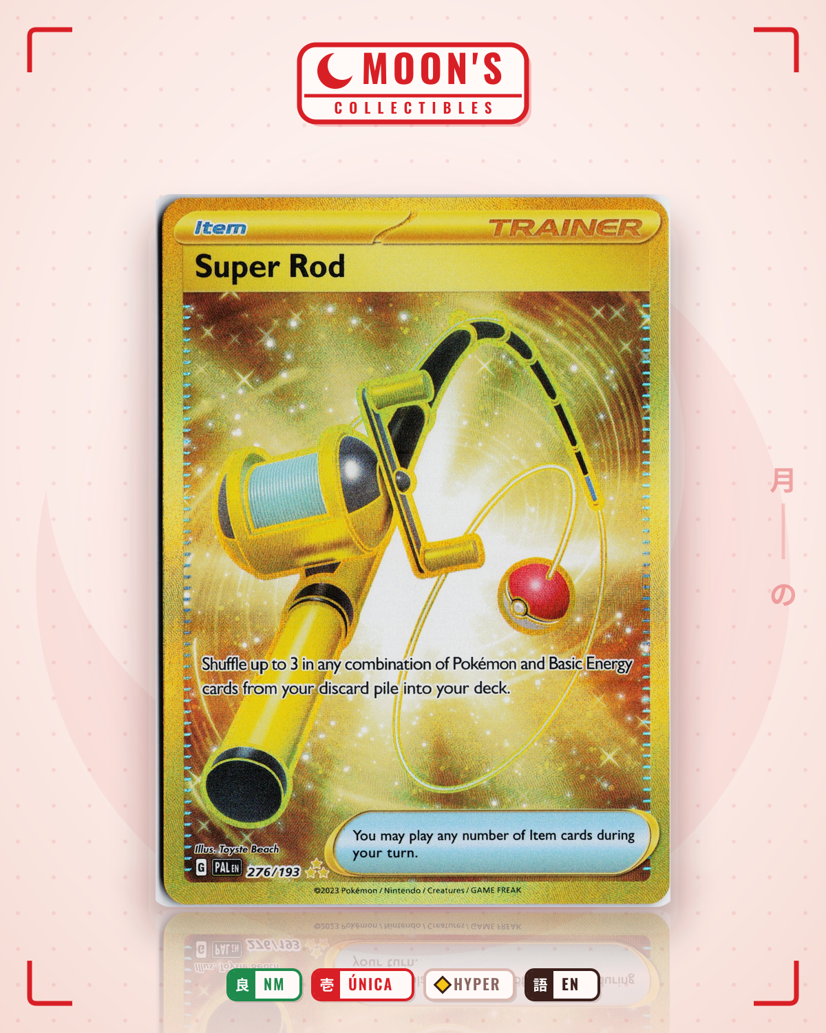 Carta Pokémon Super Rod · Paldea Evolved #276/193 (NM) — pieza única en Moon's Collectibles México
