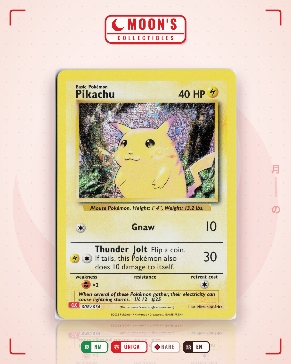 Carta Pokémon Pikachu · Pokémon TCG Classic - Charizard #008/034 (NM) — pieza única en Moon's Collectibles México