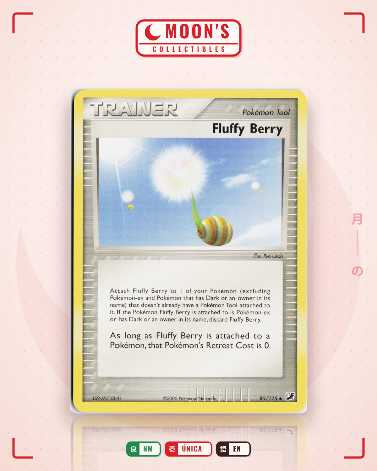 Carta Pokémon Fluffy Berry · Unseen Forces #85/115 (NM) — pieza única en Moon's Collectibles México