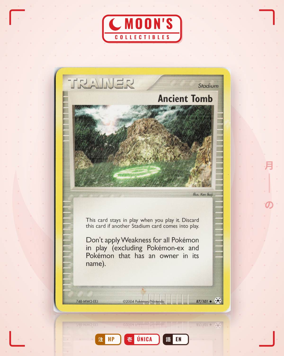 Carta Pokémon Ancient Tomb · Hidden Legends #87/101 (HP) — pieza única en Moon's Collectibles México