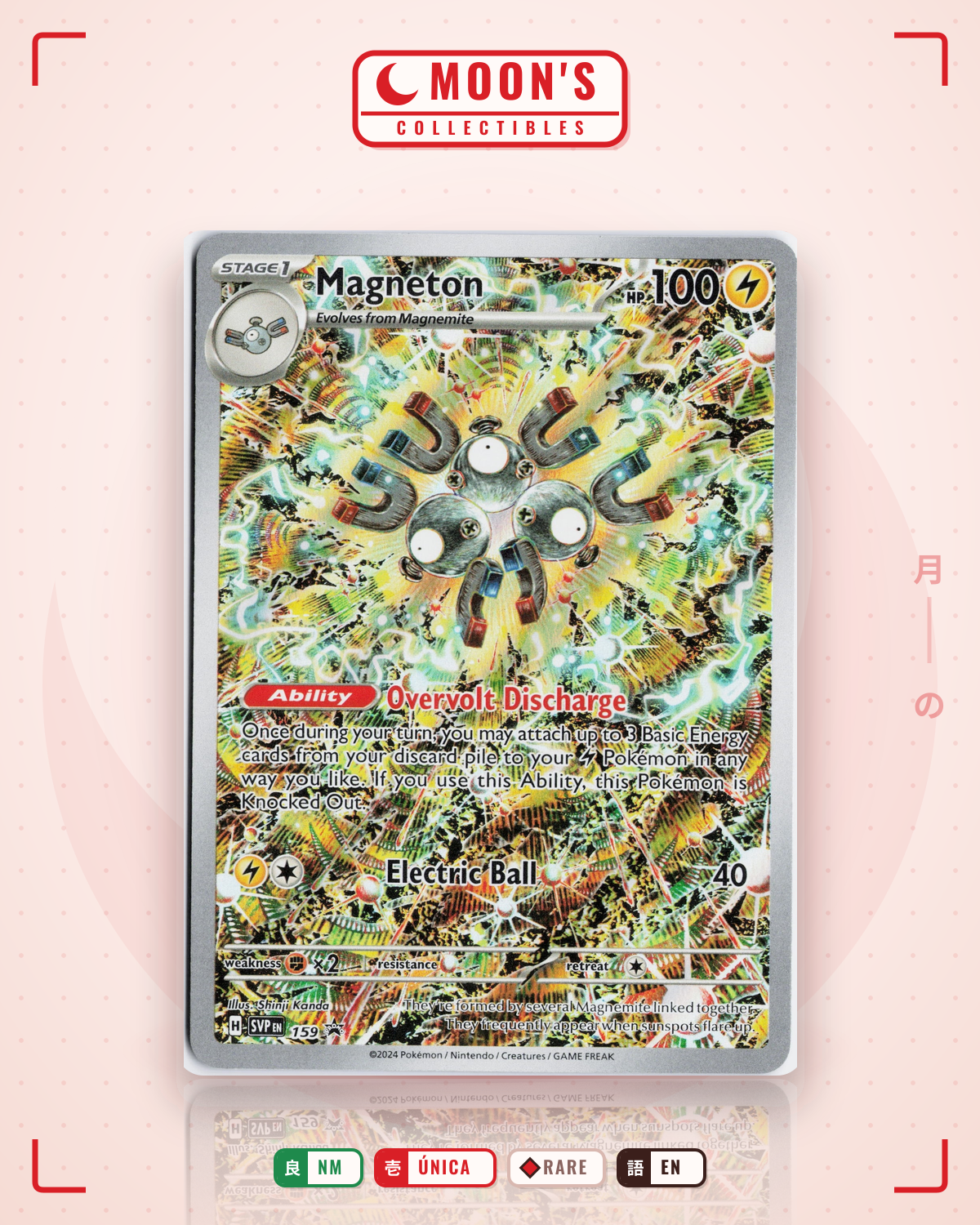 Carta Pokémon Magneton · Scarlet & Violet Black Star Promos #159 (NM) — pieza única en Moon's Collectibles México