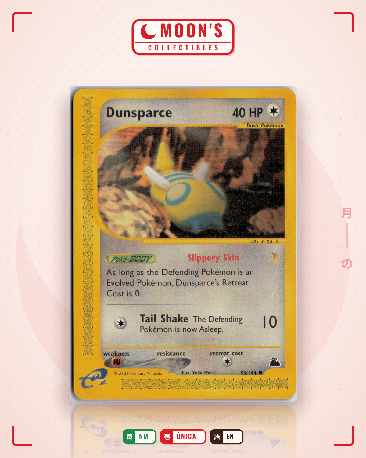 Carta Pokémon Dunsparce · Skyridge #53/144 (NM) — pieza única en Moon's Collectibles México