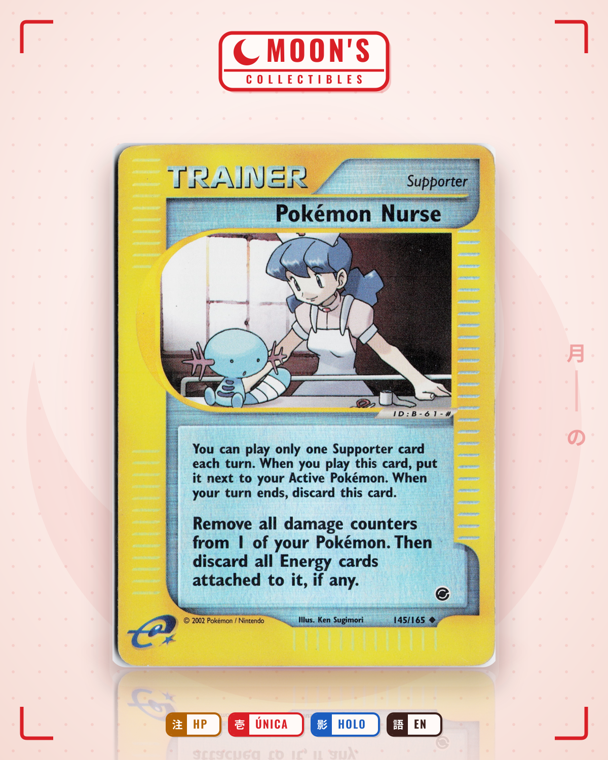 Carta Pokémon Pokémon Nurse · Expedition Base Set #145/165 (HP) — pieza única en Moon's Collectibles México