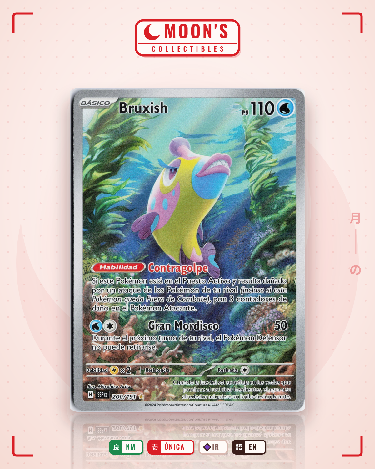 Carta Pokémon Bruxish · Surging Sparks #200/191 (NM) — pieza única en Moon's Collectibles México