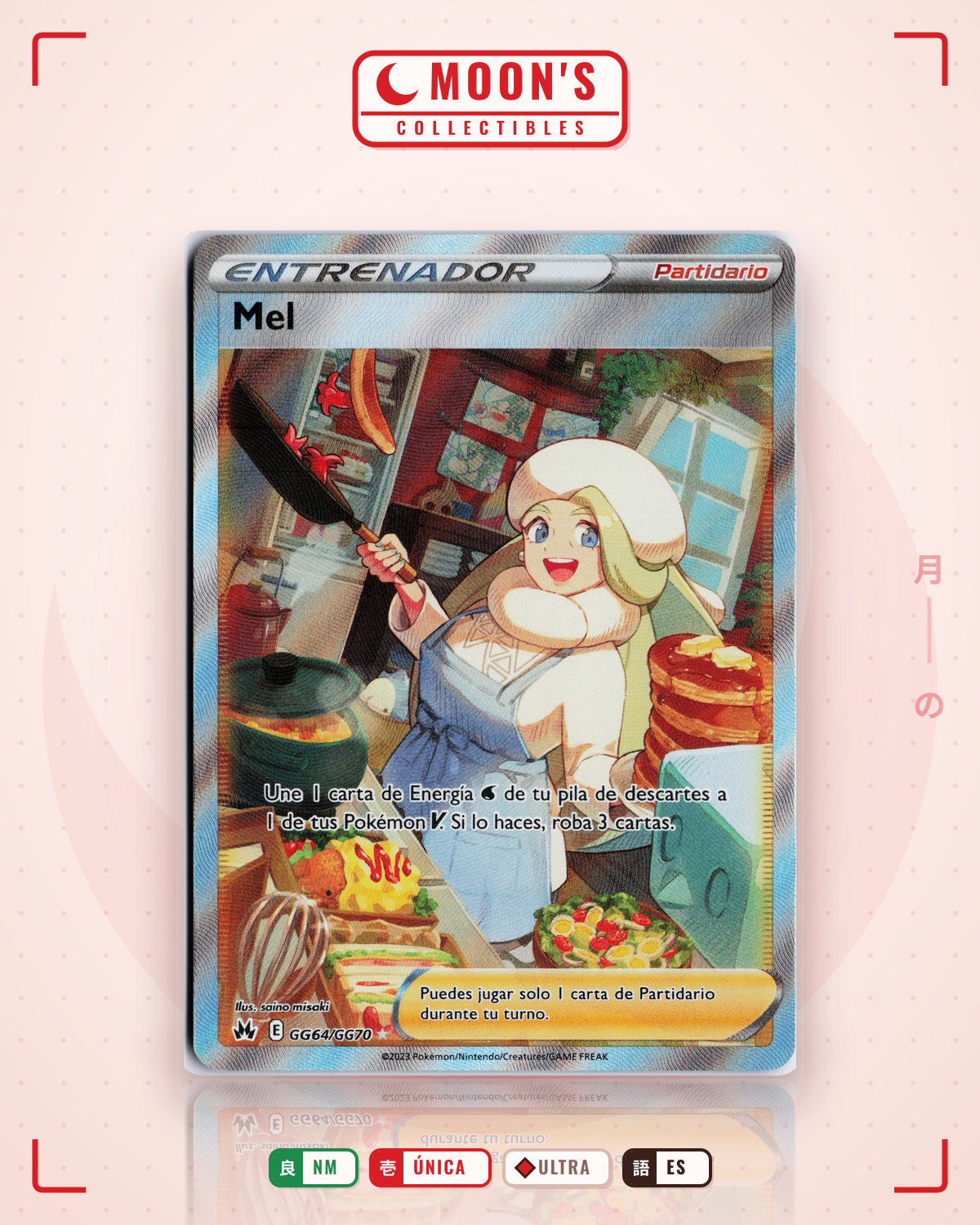 Carta Pokémon Melony · Crown Zenith Galarian Gallery #GG64/GG70 (NM) — pieza única en Moon's Collectibles México