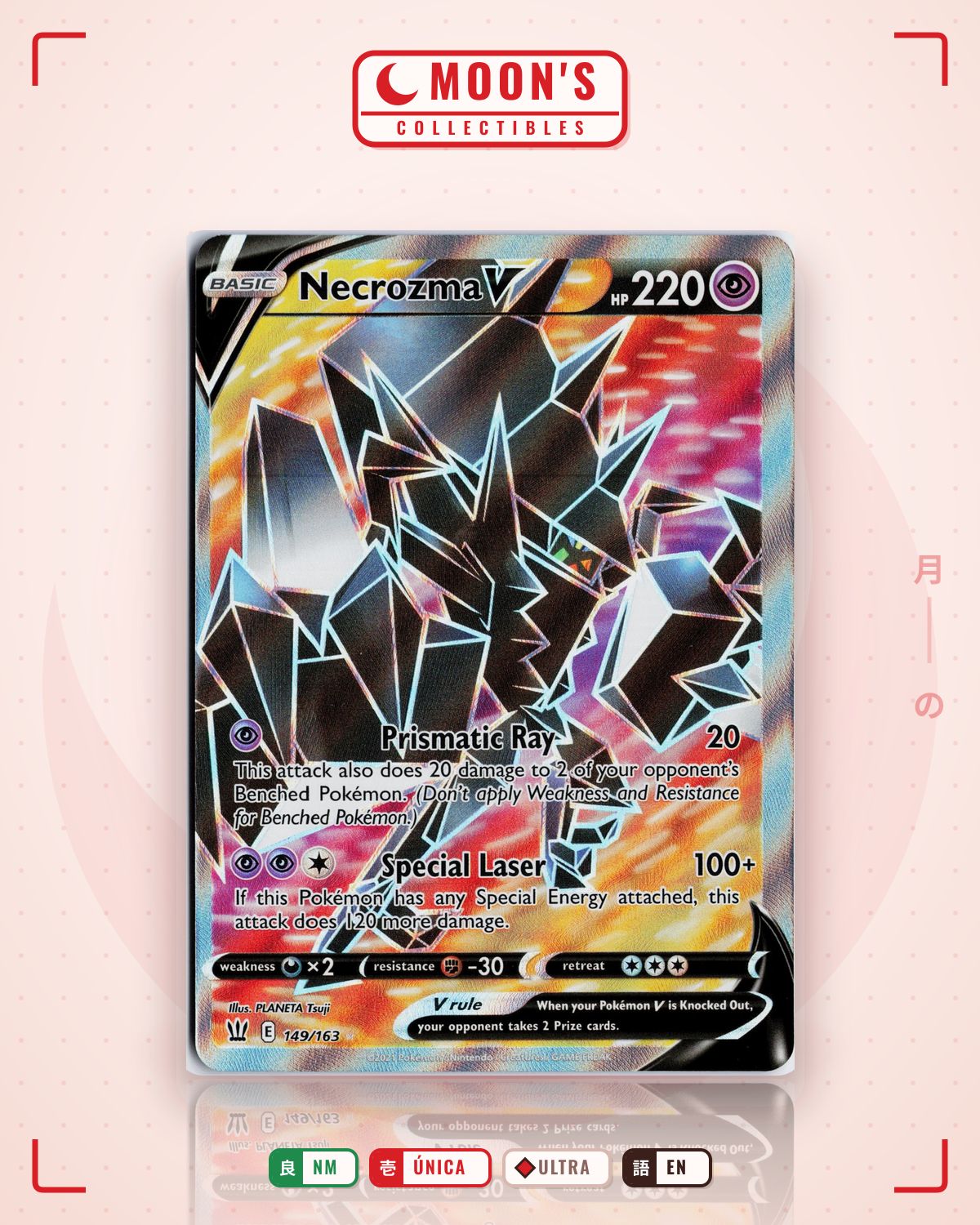 Carta Pokémon Necrozma V · Battle Styles #149/163 (NM) — pieza única en Moon's Collectibles México