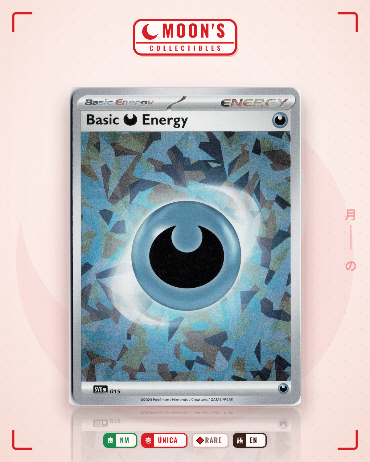 Carta Pokémon Basic Darkness Energy · Scarlet & Violet Energies #015 (NM) — pieza única en Moon's Collectibles México