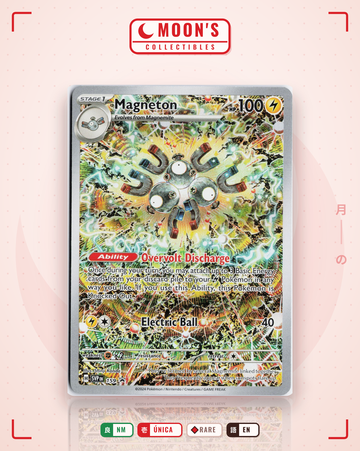 Carta Pokémon Magneton · Scarlet & Violet Black Star Promos #159 (NM) — pieza única en Moon's Collectibles México