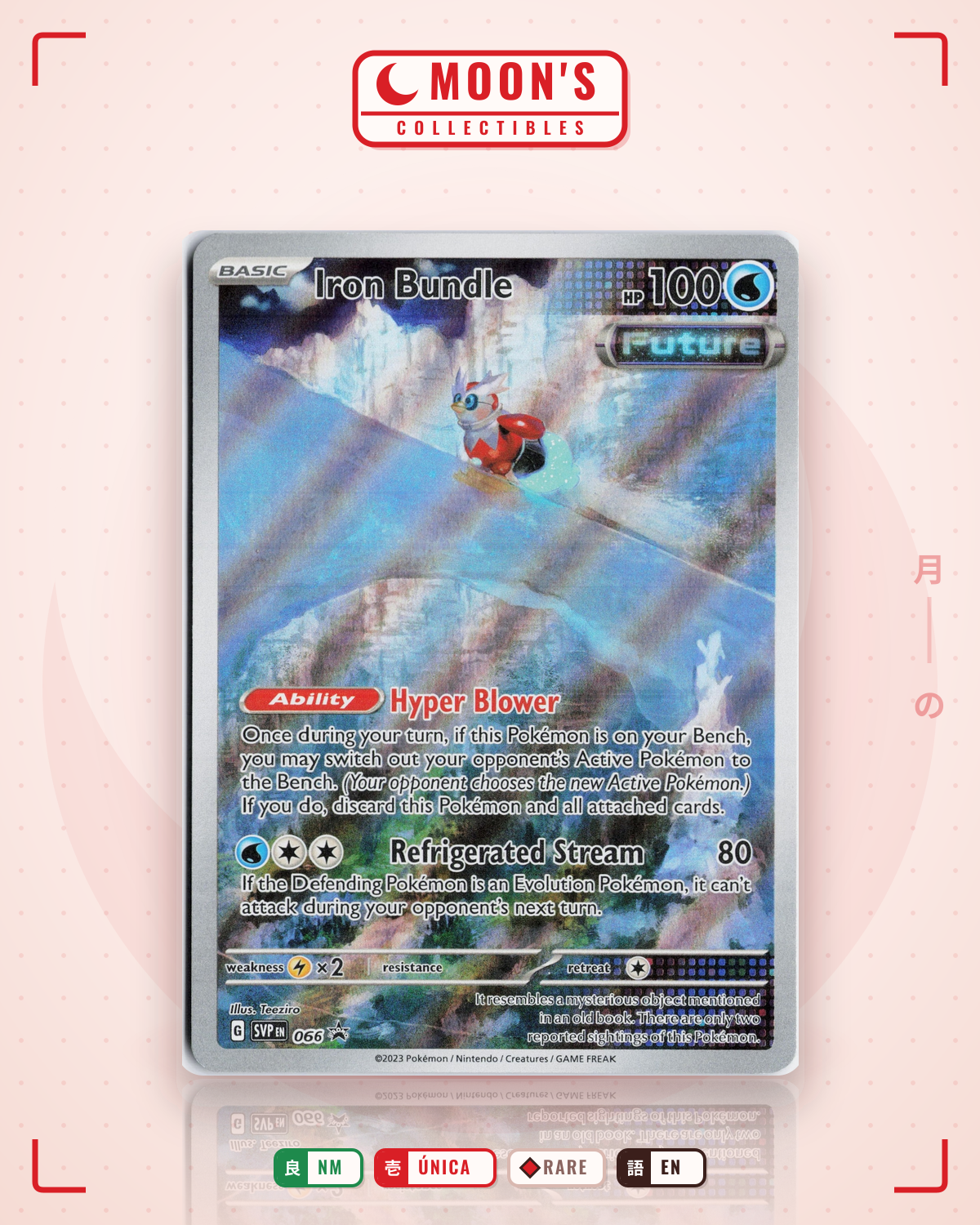 Carta Pokémon Iron Bundle · Scarlet & Violet Black Star Promos #066 (NM) — pieza única en Moon's Collectibles México