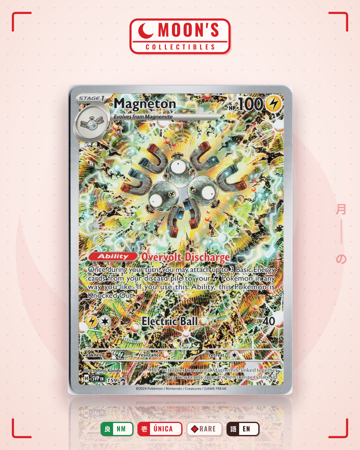 Carta Pokémon Magneton · Scarlet & Violet Black Star Promos #159 (NM) — pieza única en Moon's Collectibles México