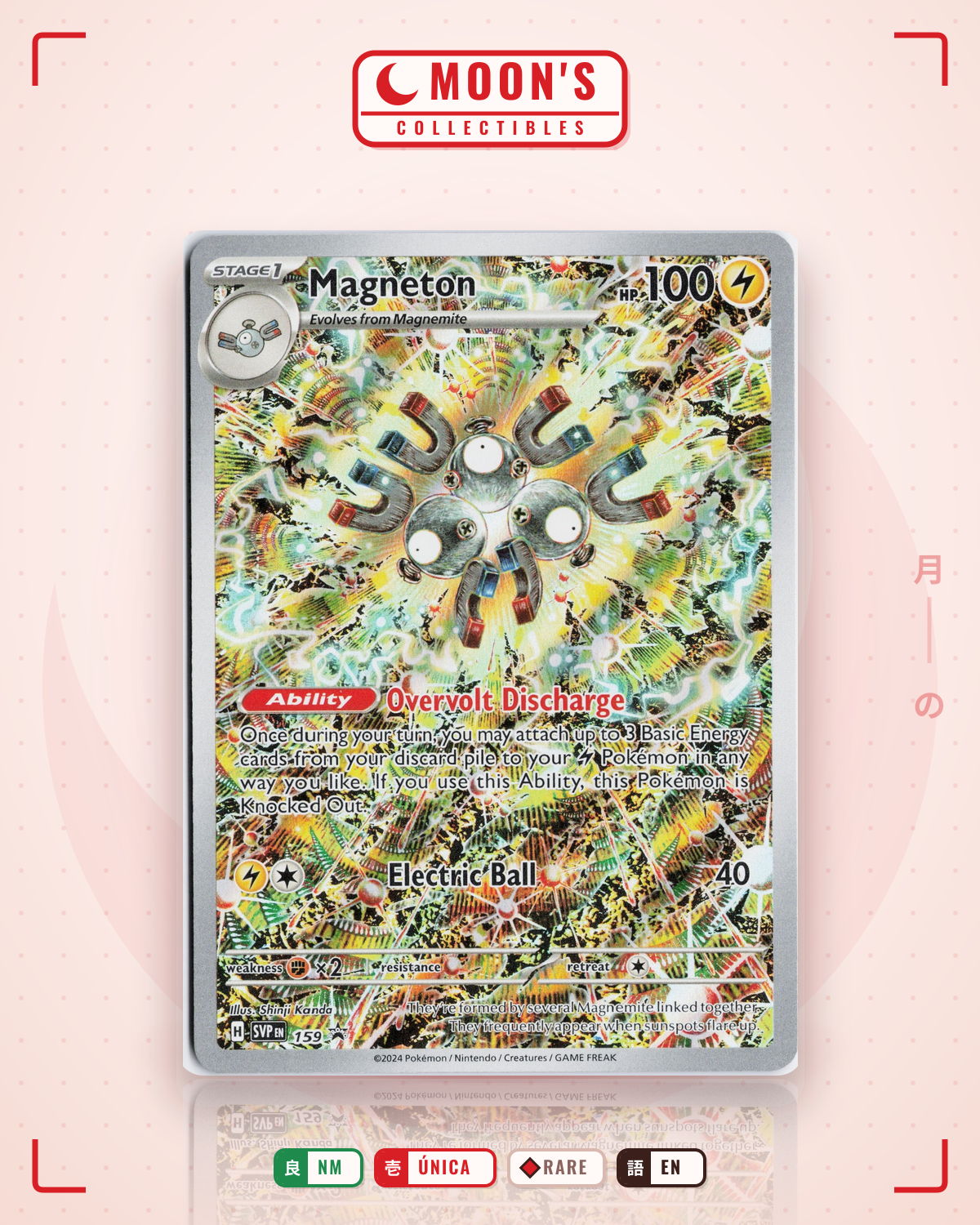Carta Pokémon Magneton · Scarlet & Violet Black Star Promos #159 (NM) — pieza única en Moon's Collectibles México