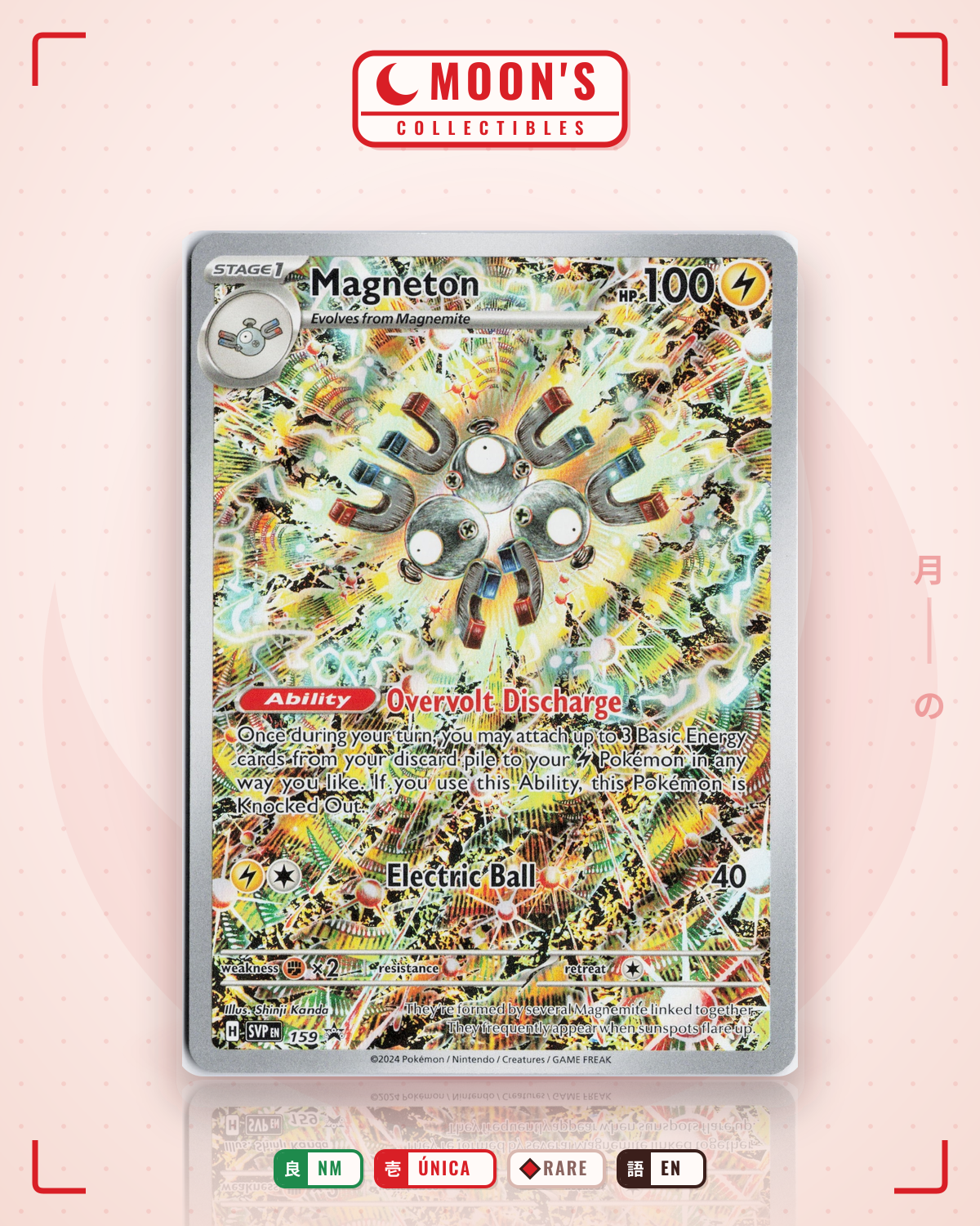 Carta Pokémon Magneton · Scarlet & Violet Black Star Promos #159 (NM) — pieza única en Moon's Collectibles México