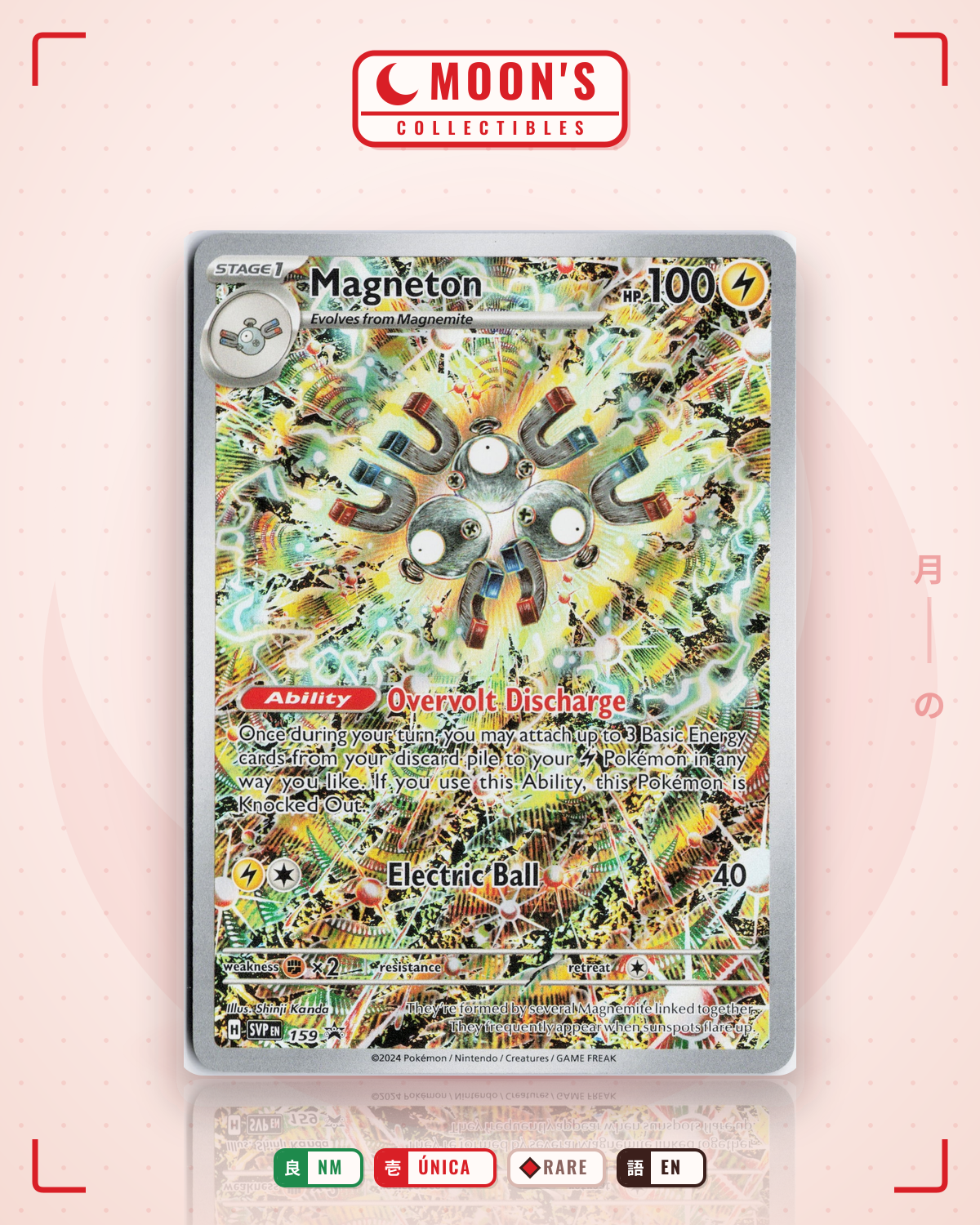 Carta Pokémon Magneton · Scarlet & Violet Black Star Promos #159 (NM) — pieza única en Moon's Collectibles México